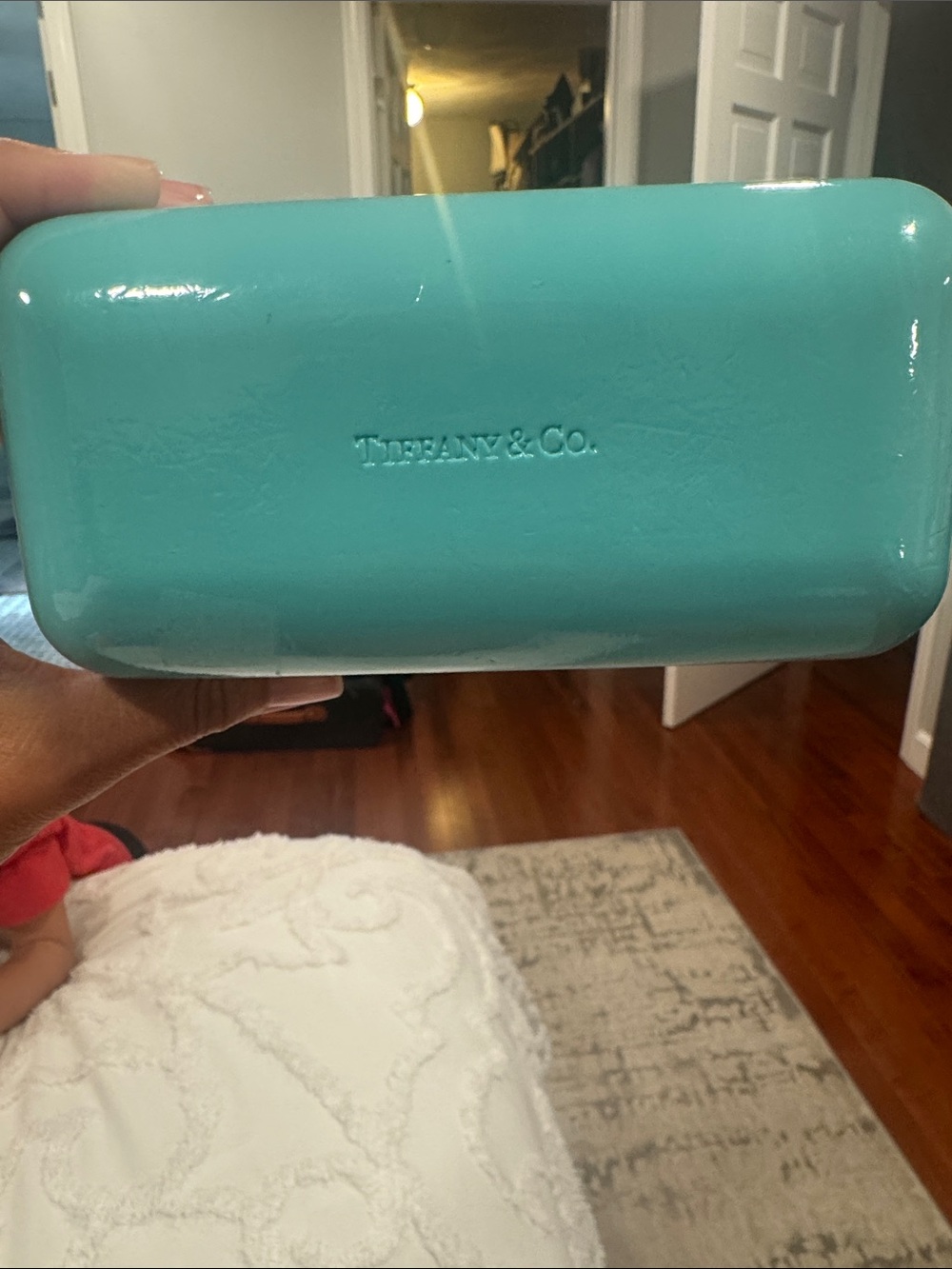 Tiffany & Co. Glossy Turquoise Eyeglass Case